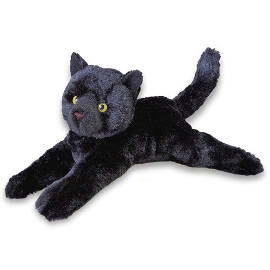 Douglas Tug Black Cat plush with a friendly face for comforting play.