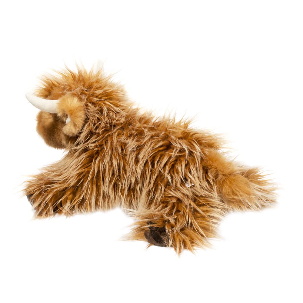 Douglas Wallace Highland Cow plush weighted feet provide solid heft for hugging moments