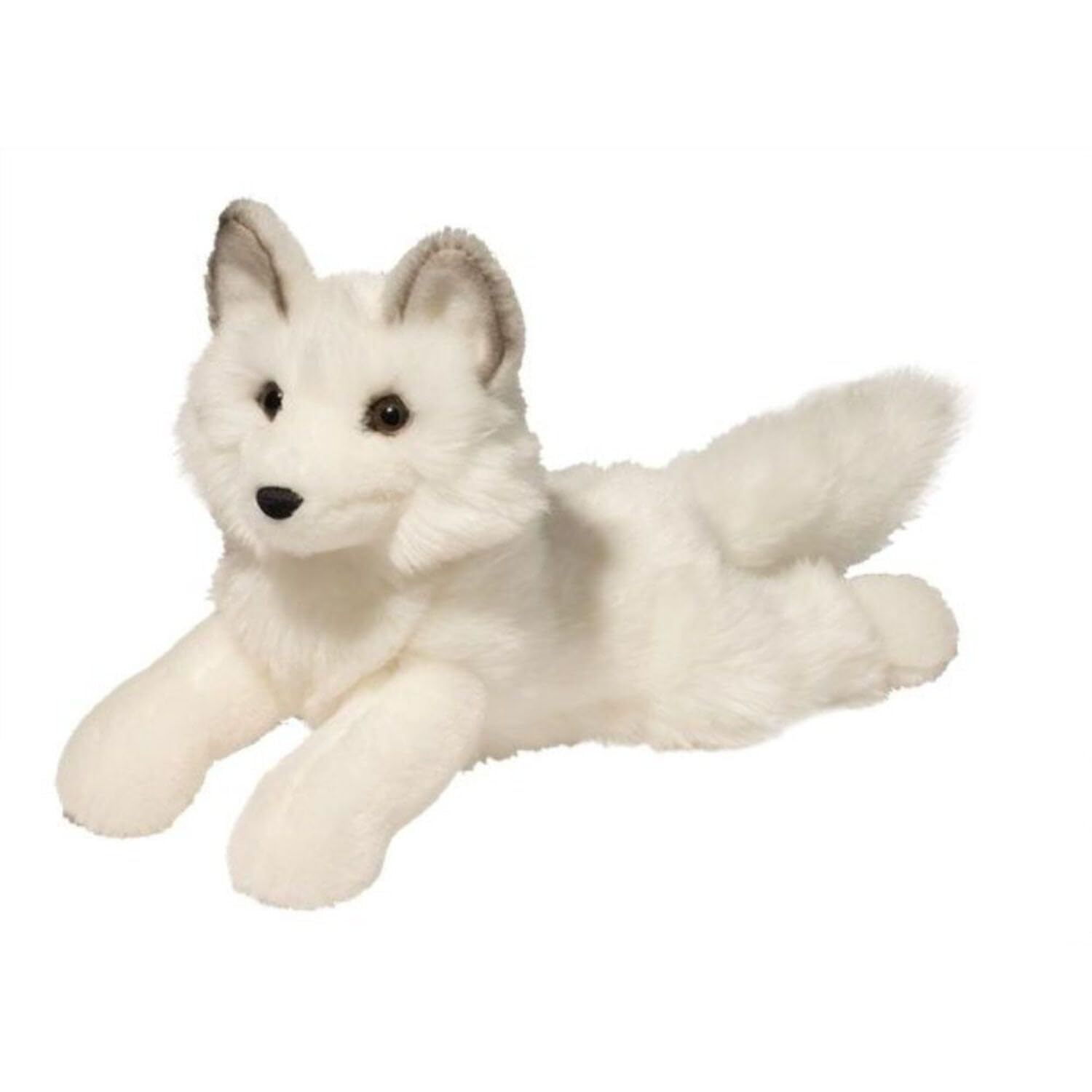 Douglas Yuki Arctic Fox plush full-body with soft white fur for cozy cuddling.