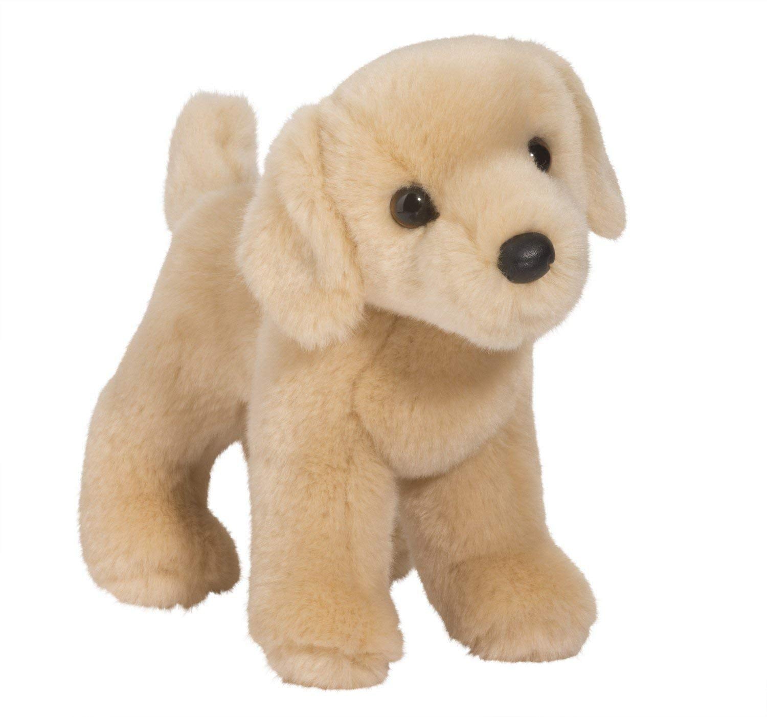 Douglas Zach Yellow Lab plush dog, soft cuddle buddy for imaginative play