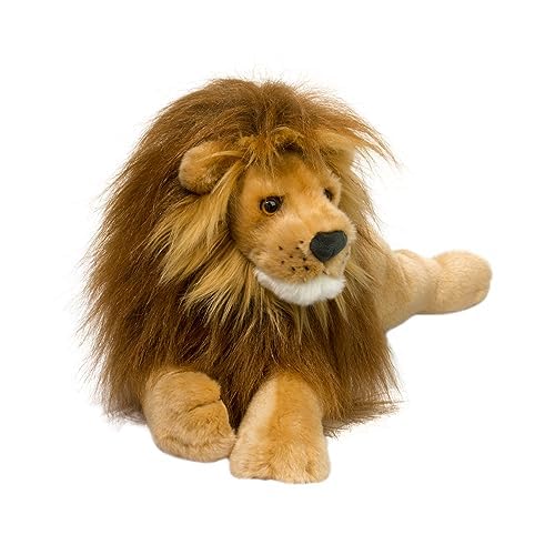 Douglas Zeus Lion plush 22 inches long, ready for cuddle or display.