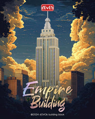 dOvOb Architecture Empire Building model side view, enhances appreciation of Art Deco details.