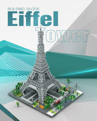dOvOb Eiffel Tower mini blocks close-up reveals authentic texture.