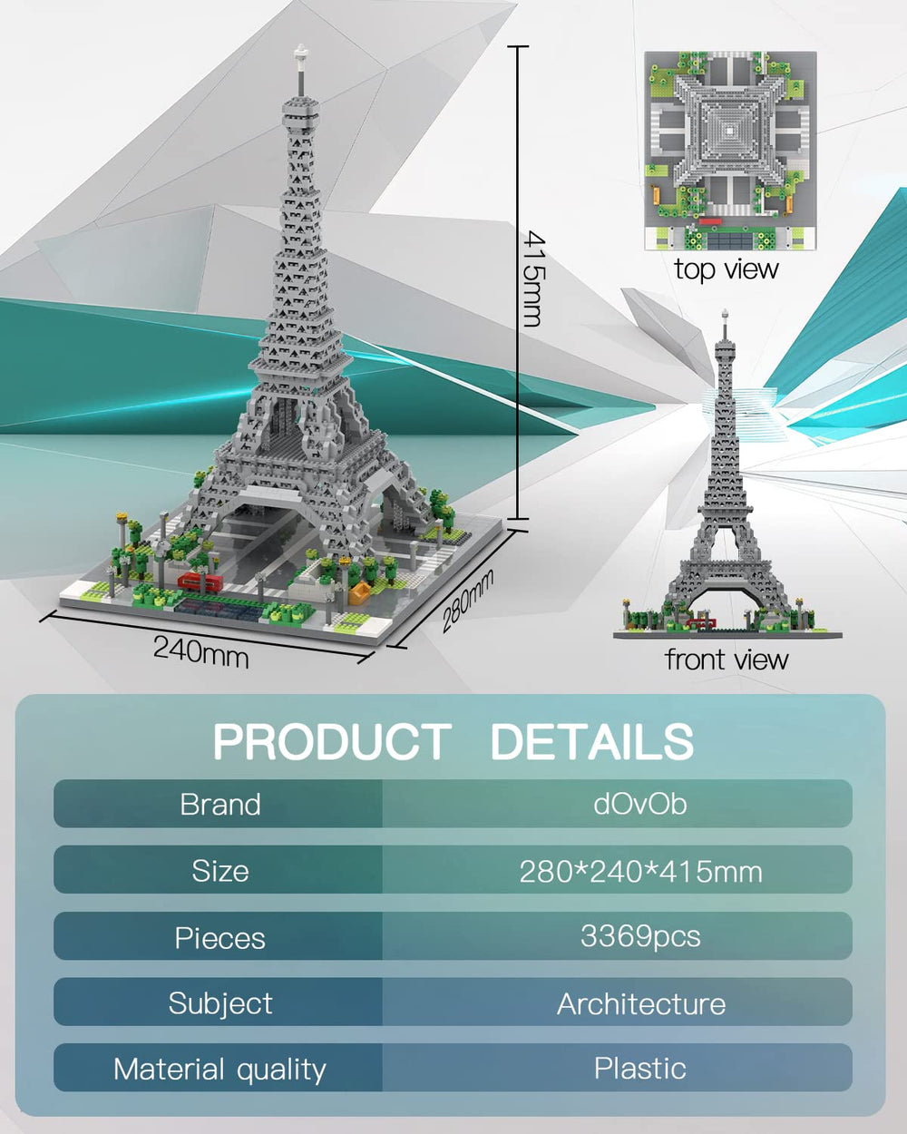 dOvOb Eiffel Tower replacement parts service ensures smooth completion.