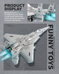 dOvOb F-15 Eagle jet model with detailed instructions, supports a satisfying building experience