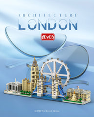 dovob London skyline blocks with Big Ben for desk decor and inspiration.