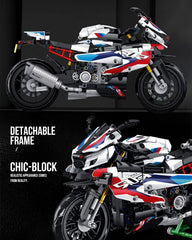dOvOb Motorcycle 1000 RR model packaging and setup for gifting