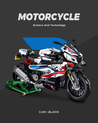 dOvOb Motorcycle 1000 RR model side view shows detailed brickwork