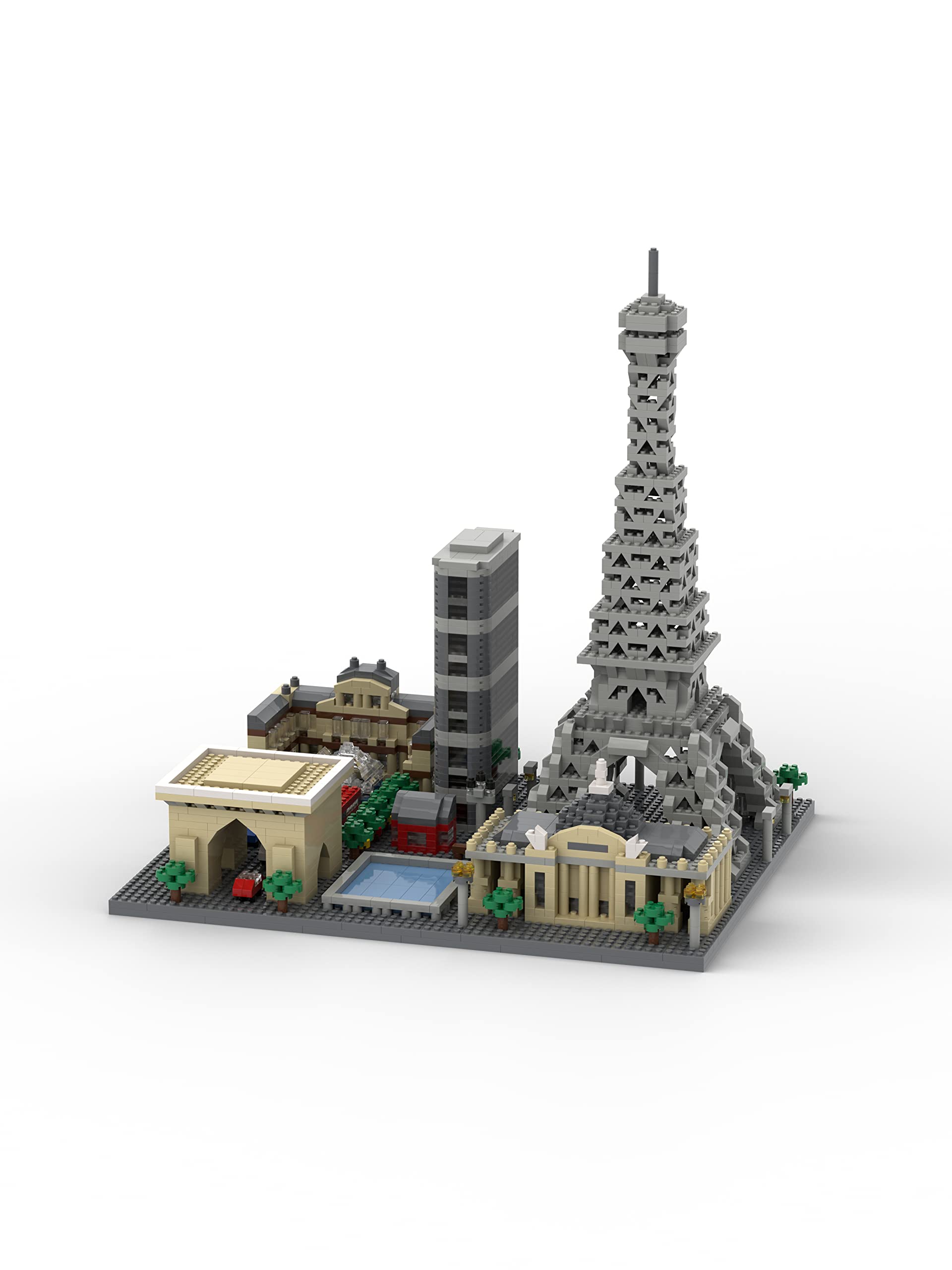 dOvOb Paris Skyline assembly highlights micro-block detail for home display.