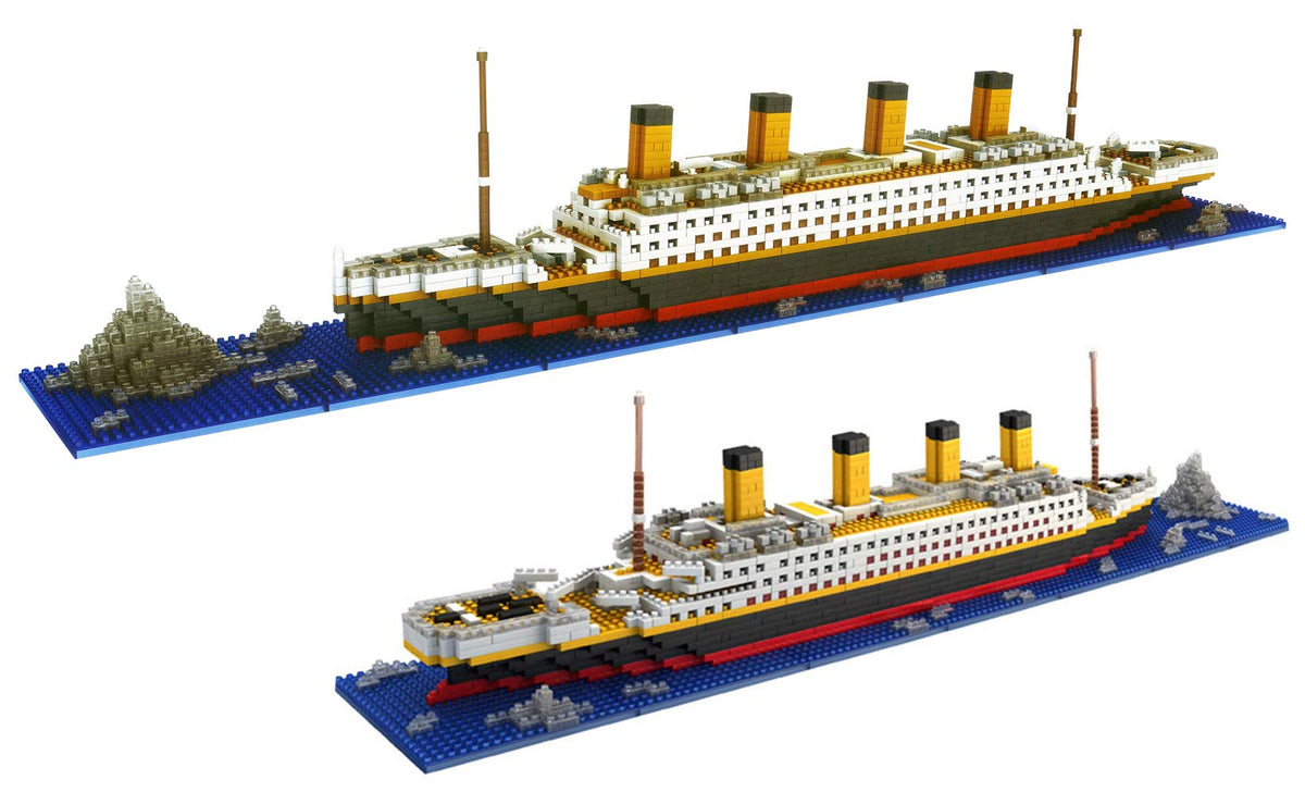 dovob titanic micro blocks with 1872 bricks for display and learning