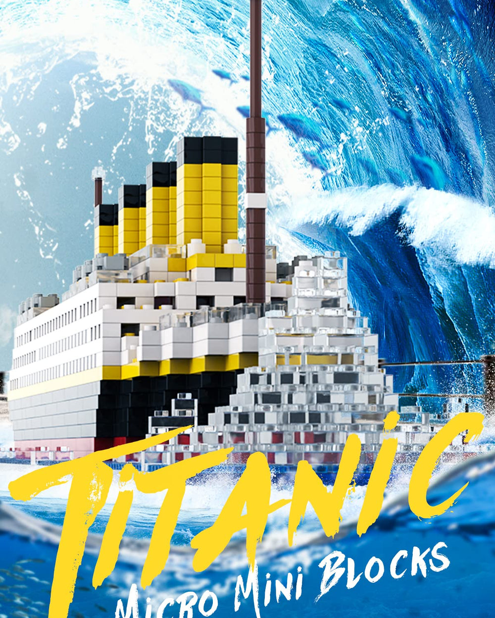 dovob titanic micro bricks color variety enhances authentic look and detail