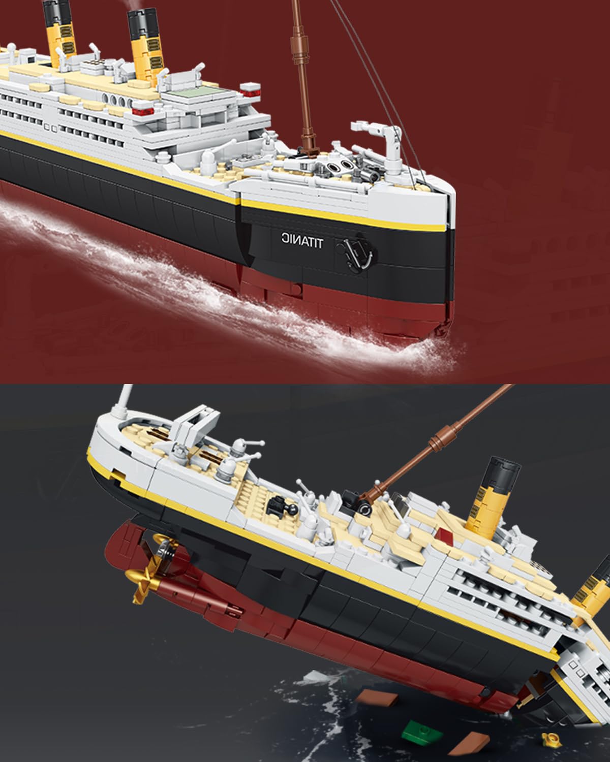 The dOvOb Titanic model serves as a collectible display piece for mantel or desk.