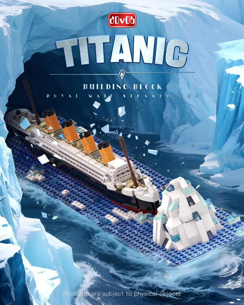 dOvOb RMS Titanic model deck details highlight authentic craftsmanship.