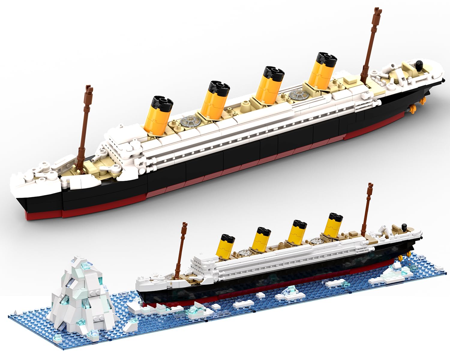 dOvOb RMS Titanic model front view for impressive display and collection.