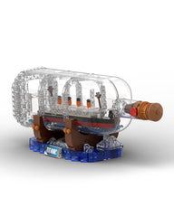 dOvOb Titanic ship-in-a-bottle bricks for immersive building and display