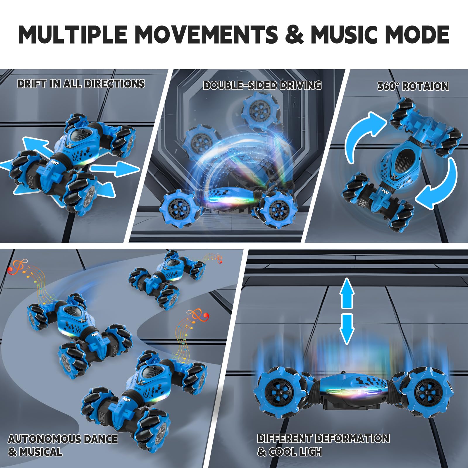 DOVQISK rugged-chassis RC car withstands outdoor bumps for durable play.