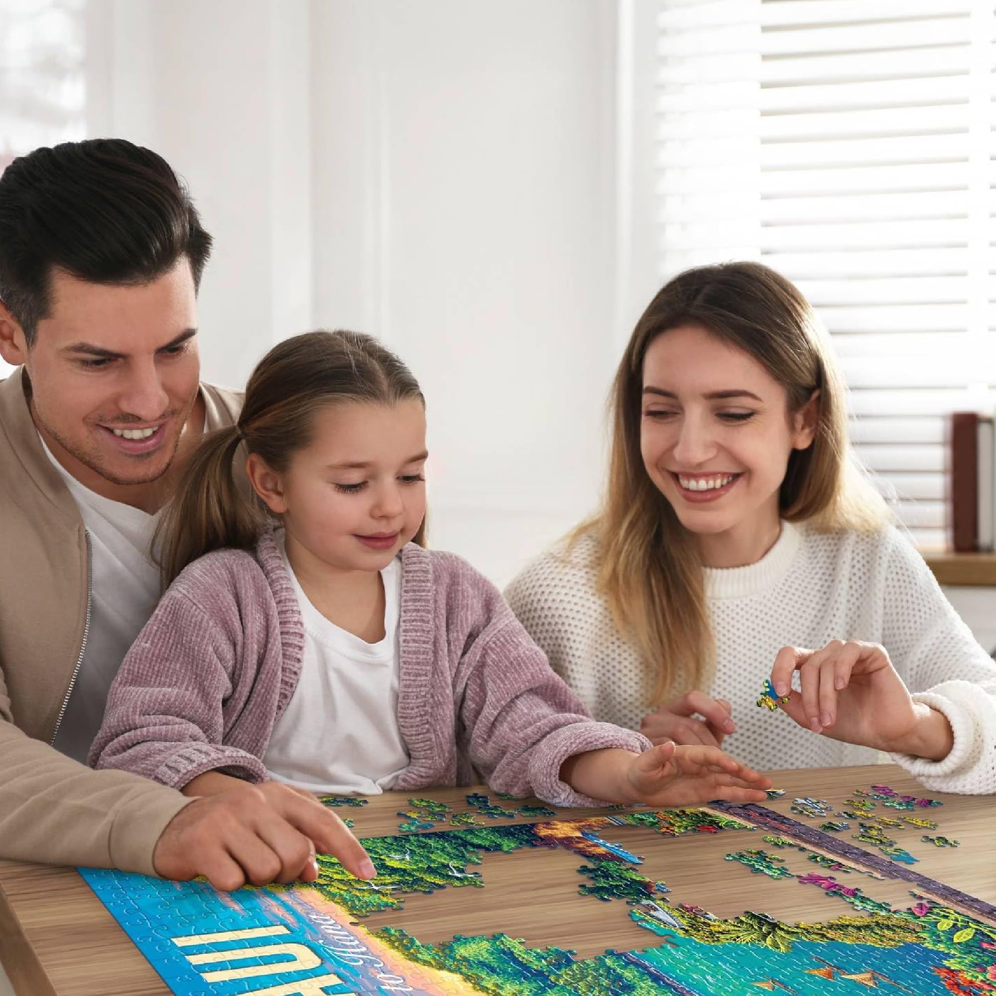 DOWDLE puzzle includes reference poster for easy assembly and reference