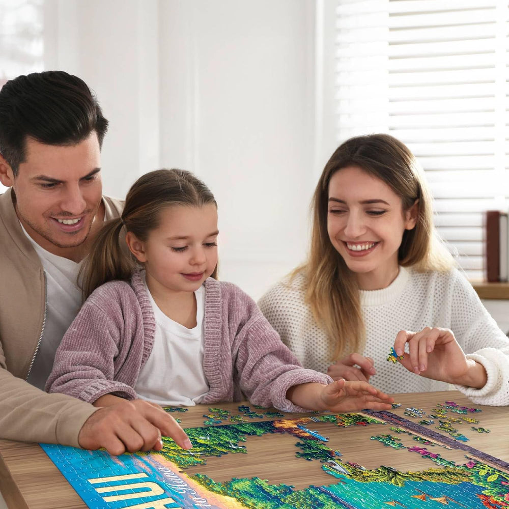 DOWDLE puzzle includes reference poster for easy assembly and reference