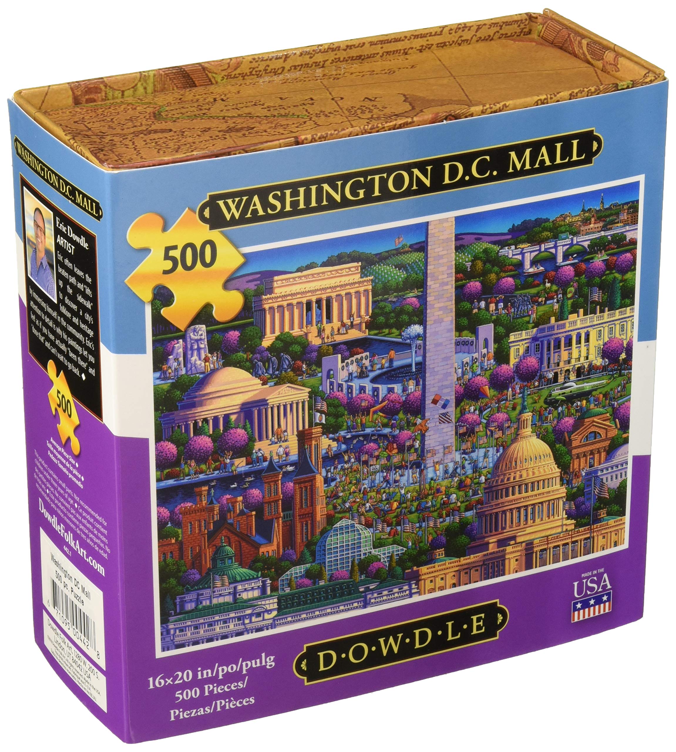 Dowdle Puzzle Washington DC Mall 500-piece Eska board for lasting use.