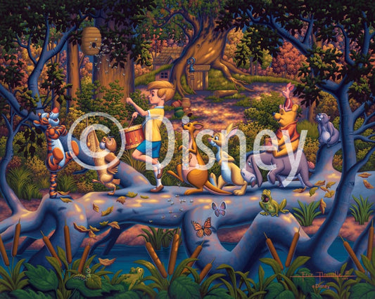 Dowdle Winnie the Pooh Heroes Parade puzzle artwork detail offers a vivid focal point for family sessions.