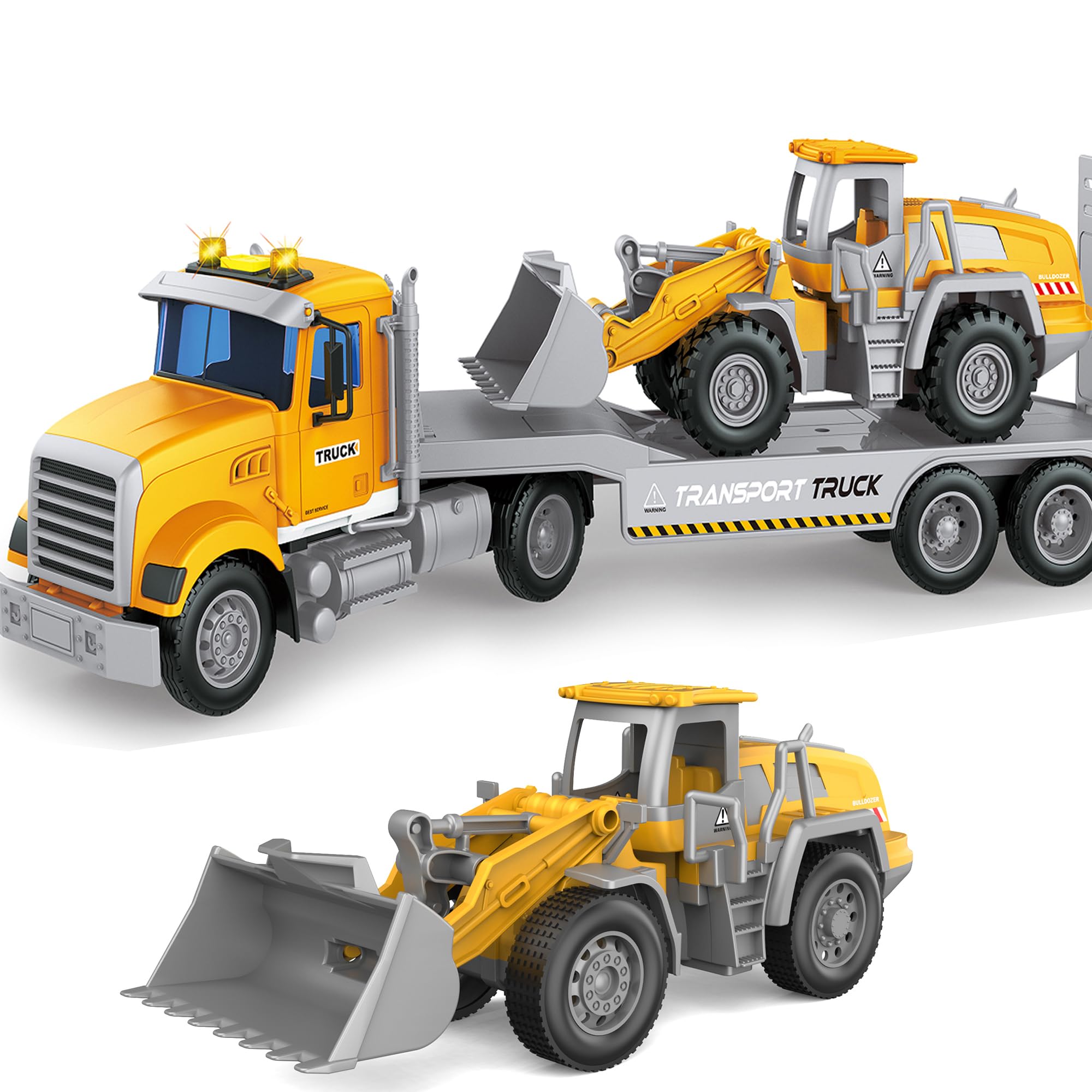 Dowellin carrier vehicle truck set promotes pretend play and hand-eye coordination.