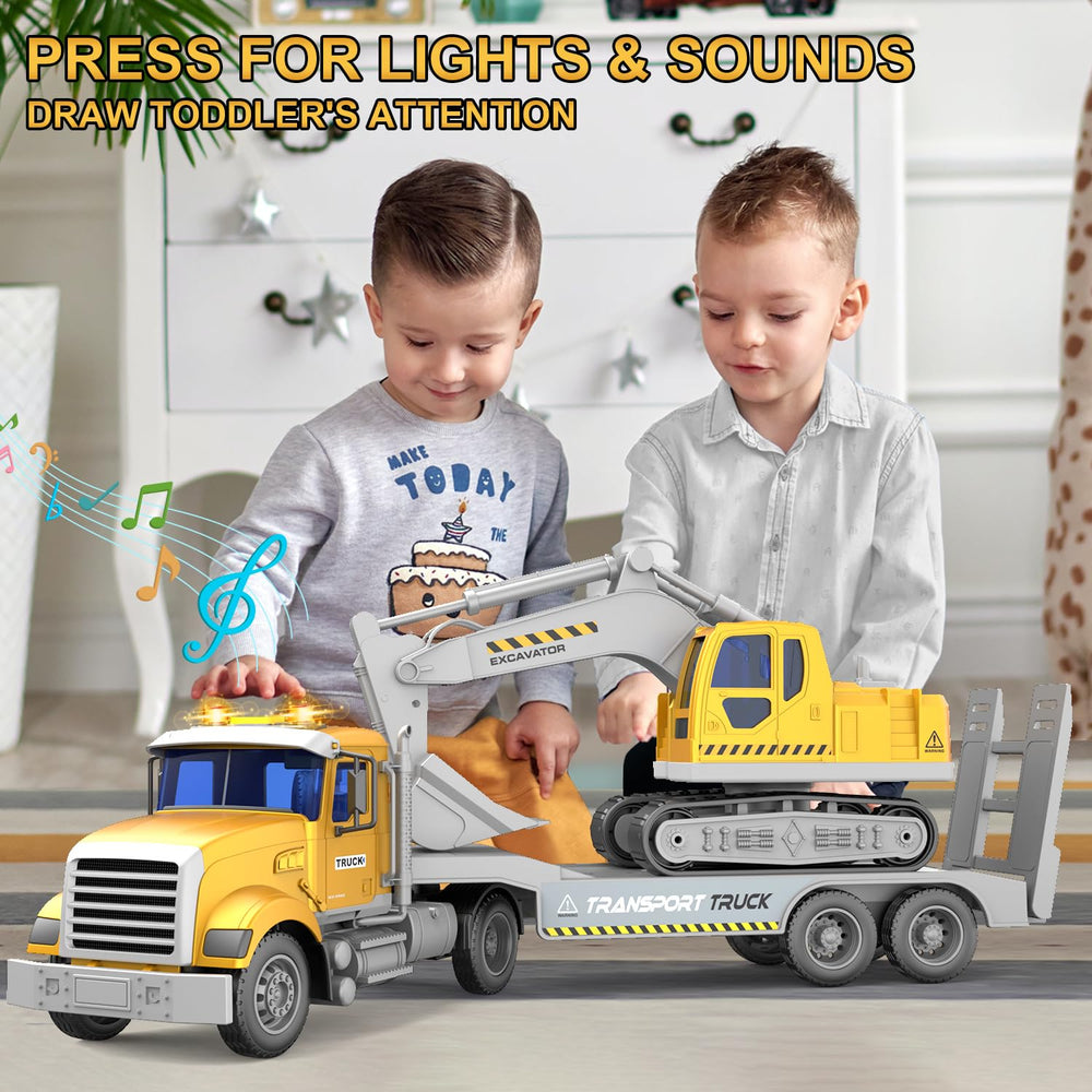 Dowellin excavator toy enhances imaginative construction play.