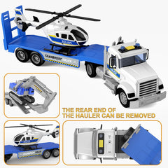 DOWELLIN friction-powered truck in action boosts fine motor skills.