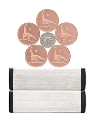 Encourages creativity through coin patterns and personal sculpture projects.
