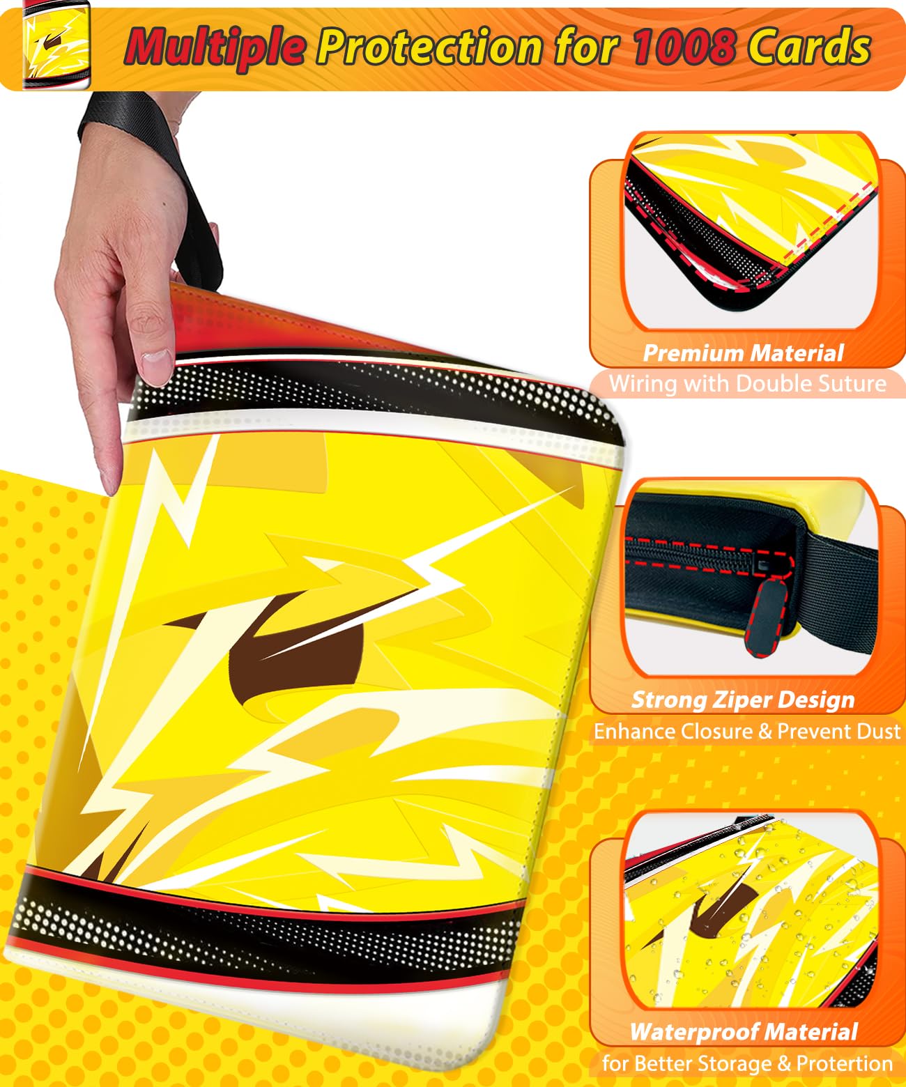 DOXUA 1008 binder 3-ring design enables easy sleeve swaps.