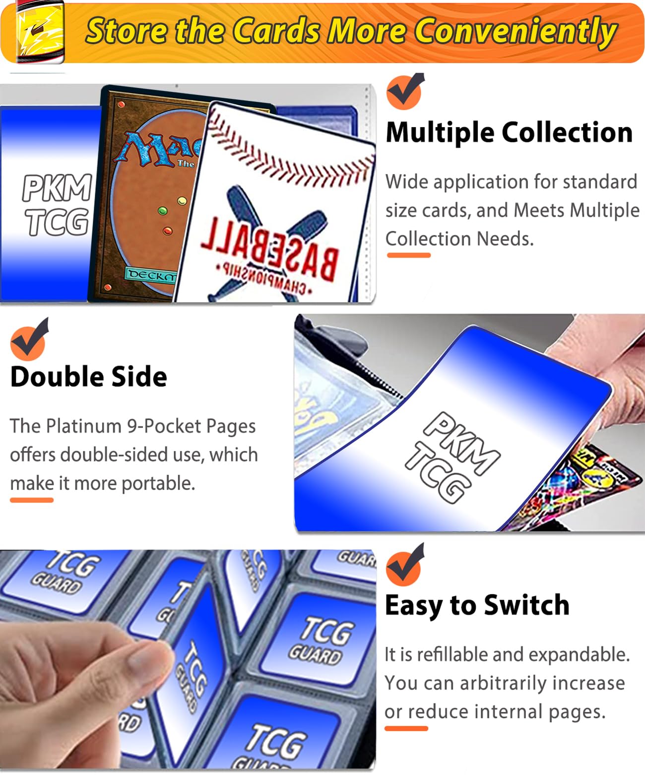 DOXUA yellow carry case makes transporting your cards easy and safe.