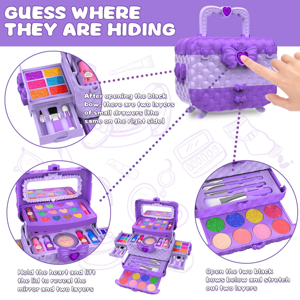 Dpai 18-eye-shadow palette for colorful pretend-play looks