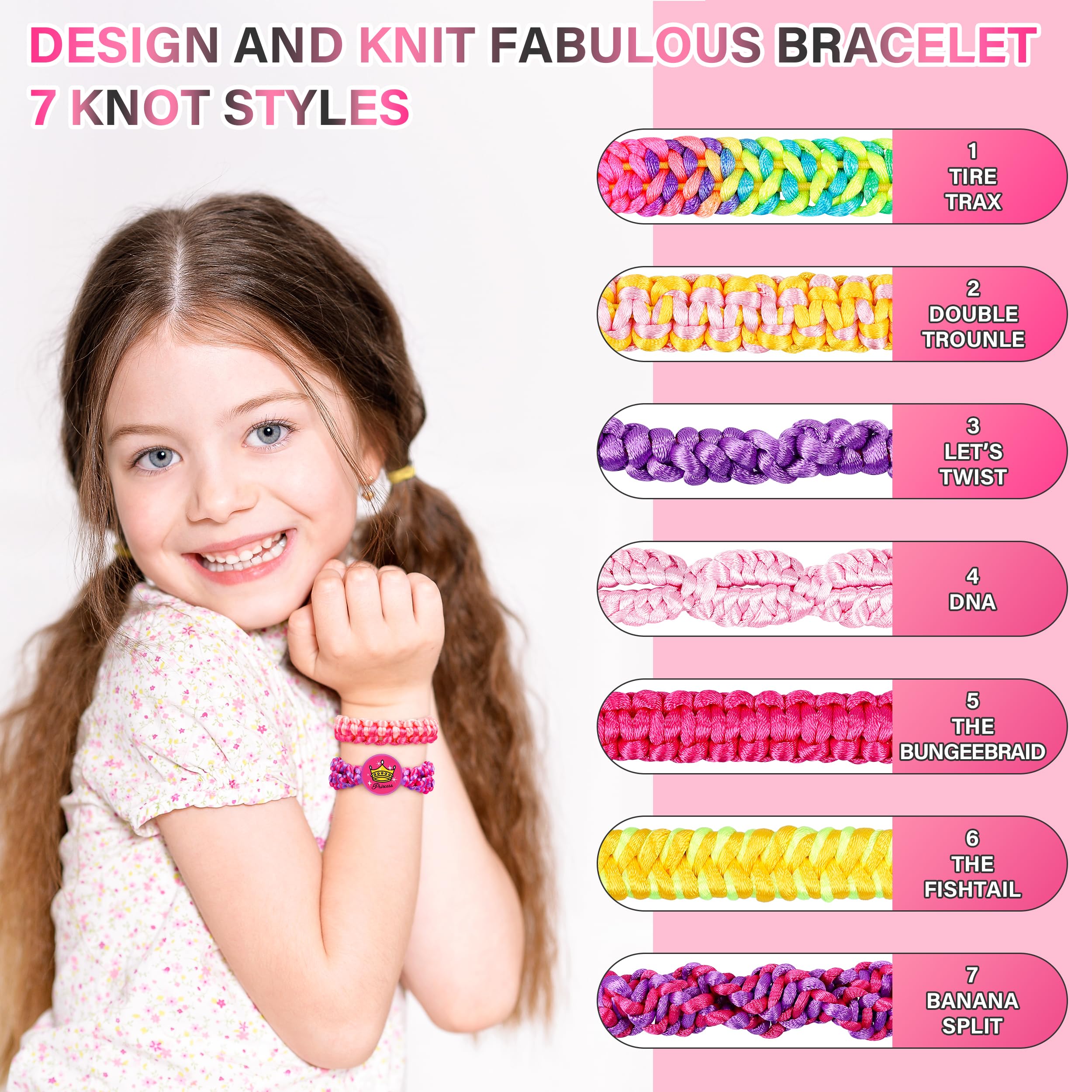 Dpai bracelet braiding loom enables quick, kid-friendly crafting sessions.