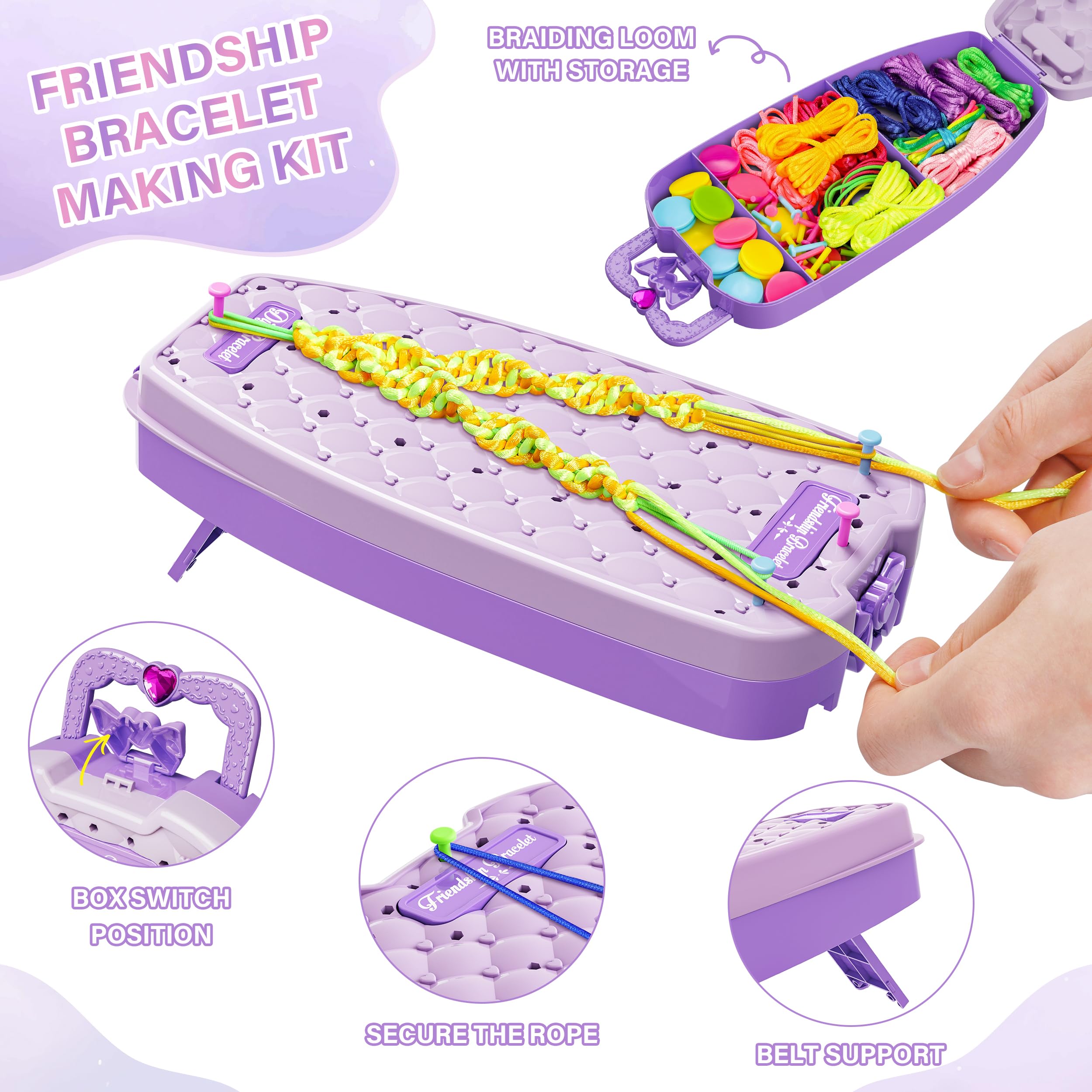Dpai multicolor bracelet threads for vibrant designs.