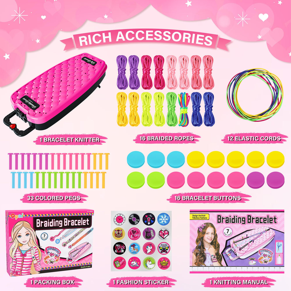 Dpai extensible braiding rings support adjustable knot patterns.