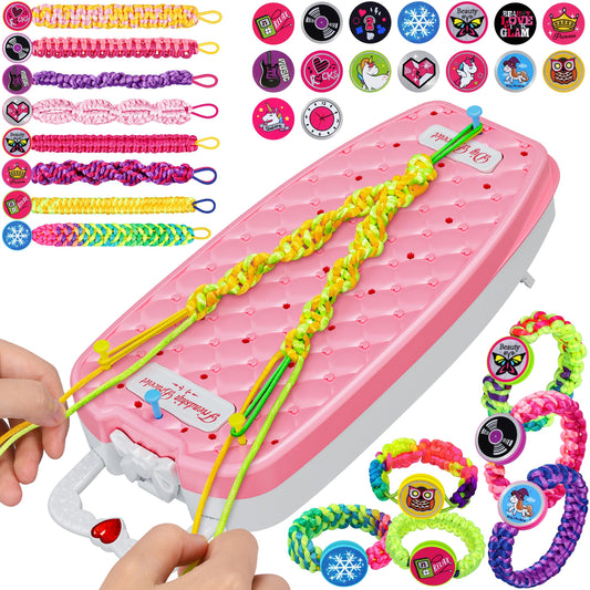Dpai friendship bracelet kit in pink box for beginner-friendly crafts