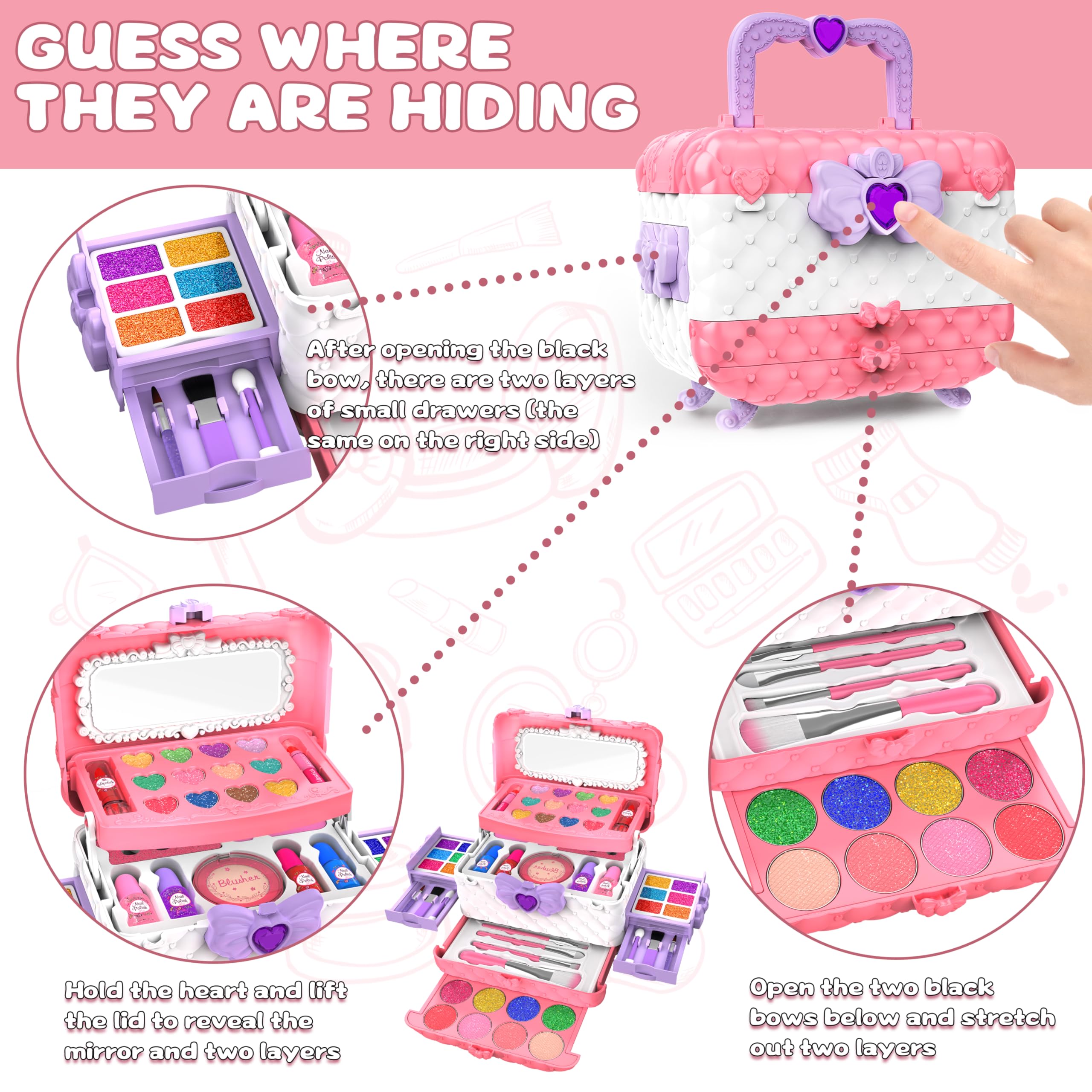Dpai eye-shadow palette for vibrant, kid-friendly dress-up looks.