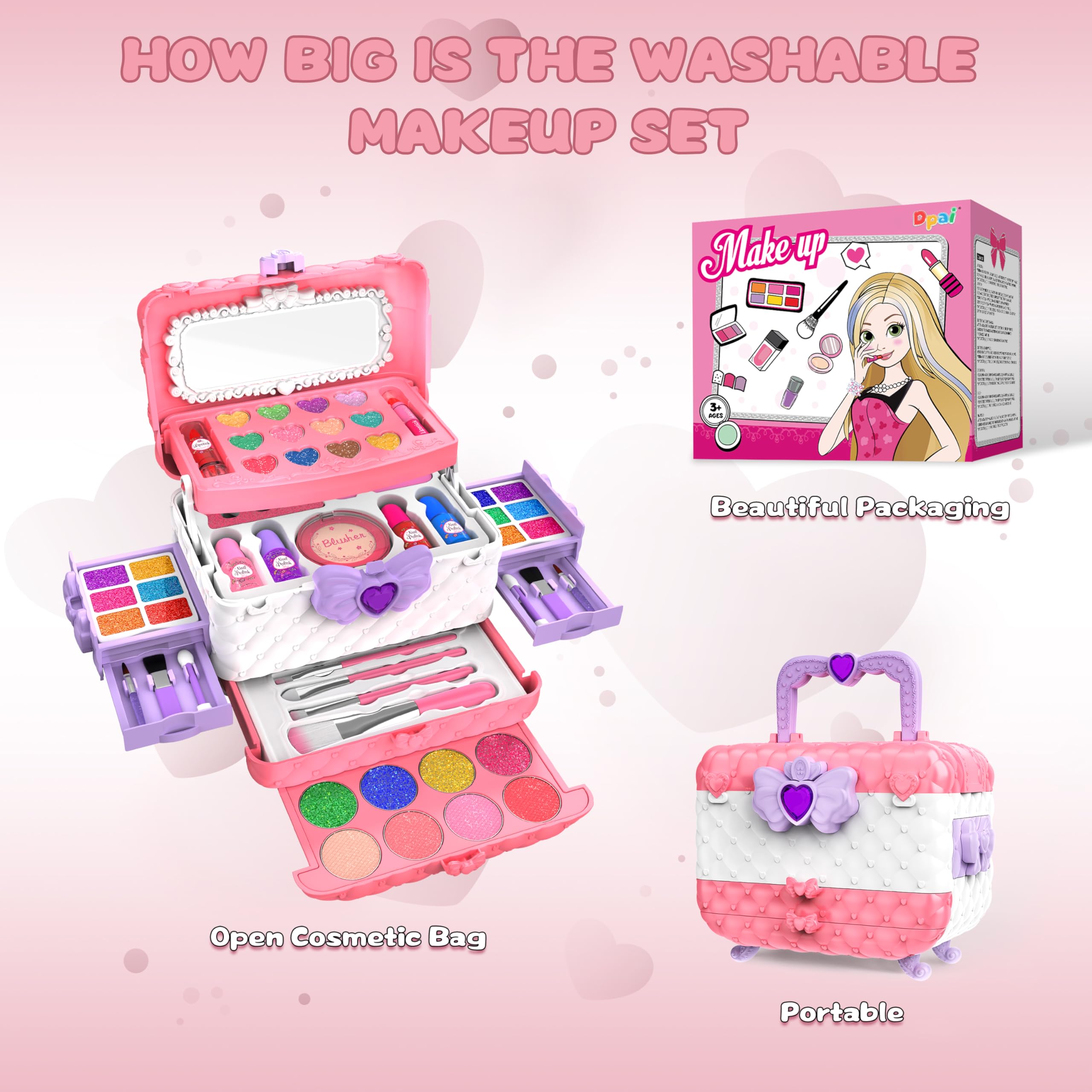 Dpai lip gloss collection adds shiny accents for creative makeup play.