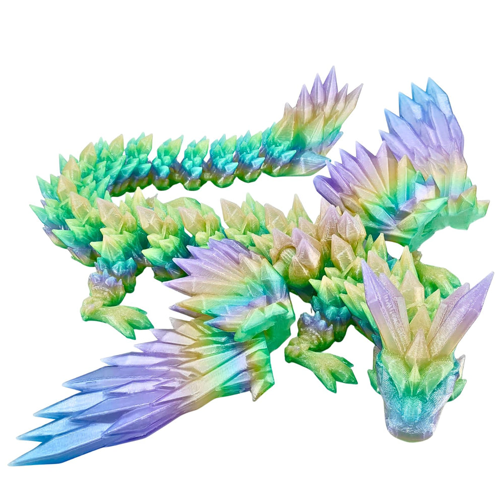 Dpcirk Aurora 18-inch dragon front view, a striking home decor centerpiece for shelves