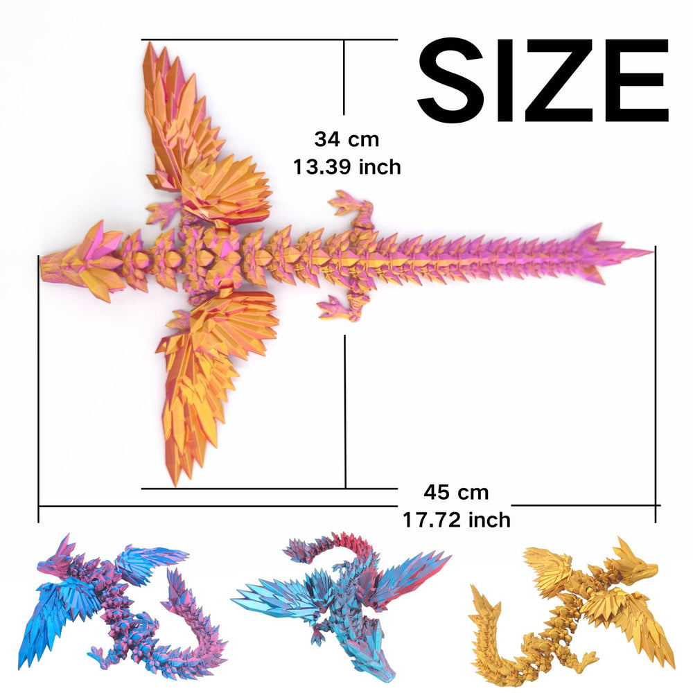 Dpcirk dragon PLA-built figure reflects modern 3D printing quality.