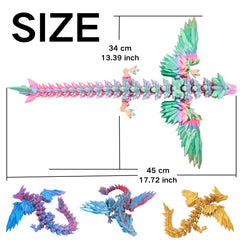 Dpcirk dragon poseable wings offer flexible display options.