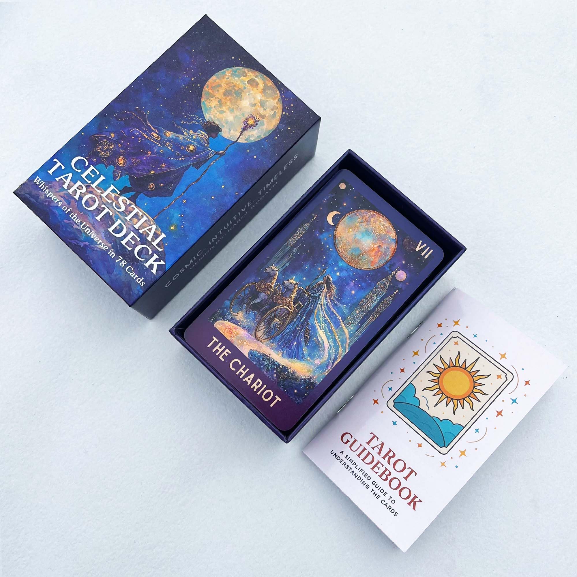 DPEHAKMK Celestial Tarot Fool card invites new possibilities and exploration.