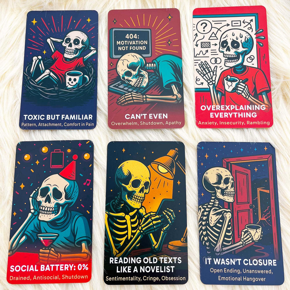 DPEHAKMK Dead Inside Oracle Deck altar-use cards for manifestation and focus