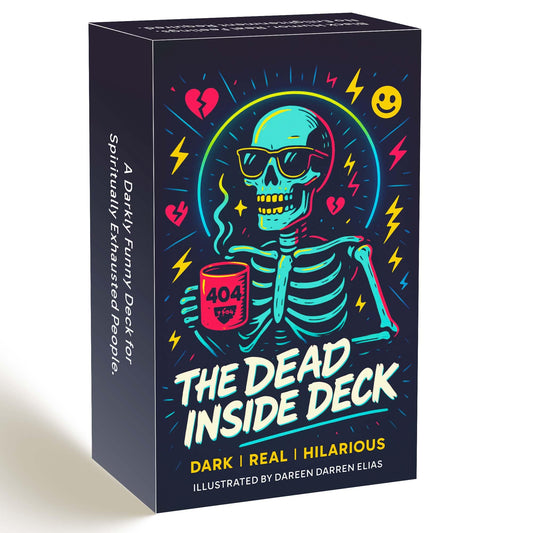 DPEHAKMK Dead Inside Oracle Deck cover image with bold skeleton art for mood-setting readings