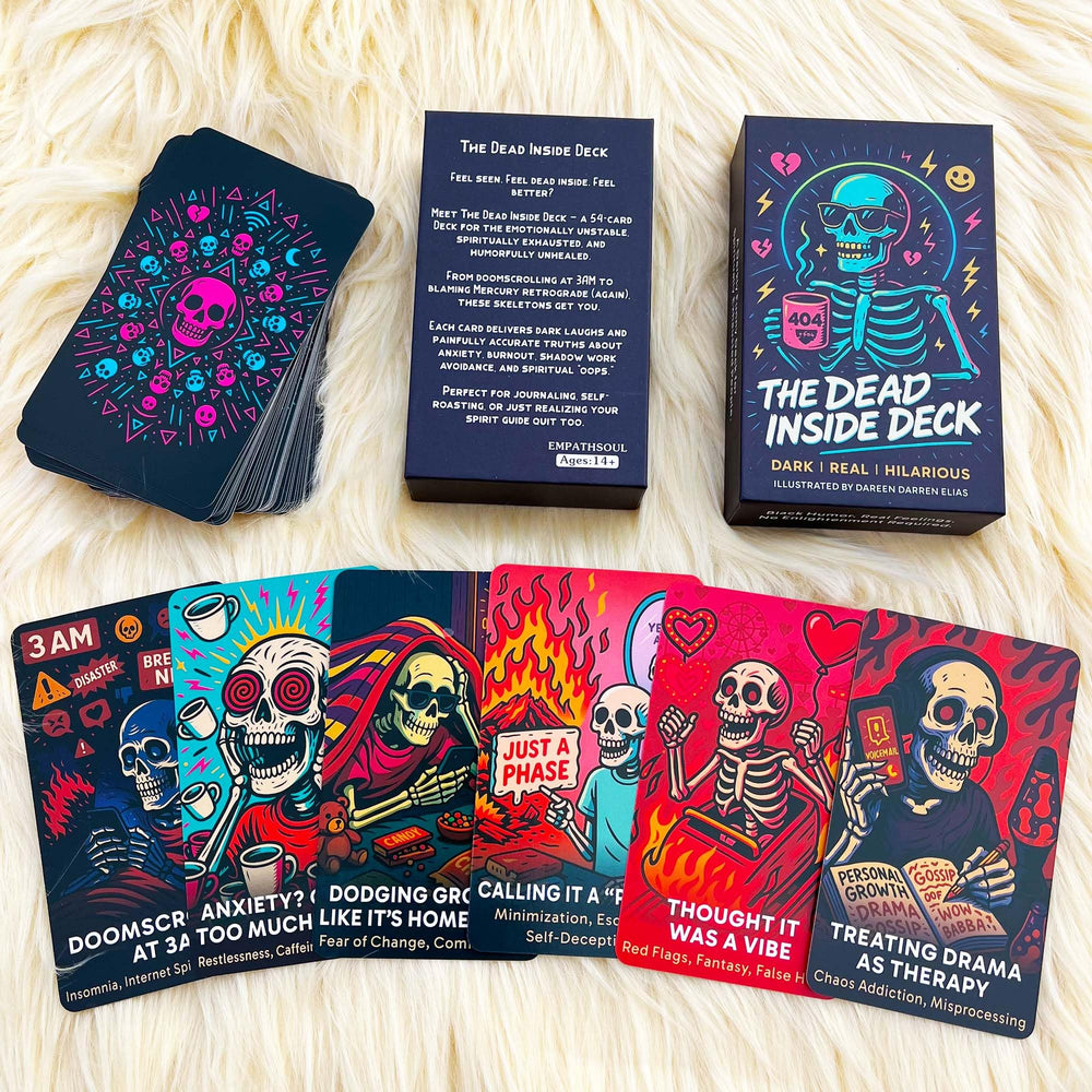 DPEHAKMK Dead Inside Oracle Deck journaling prompts inspire honest self-reflection