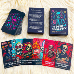 DPEHAKMK Dead Inside Oracle Deck journaling prompts inspire honest self-reflection