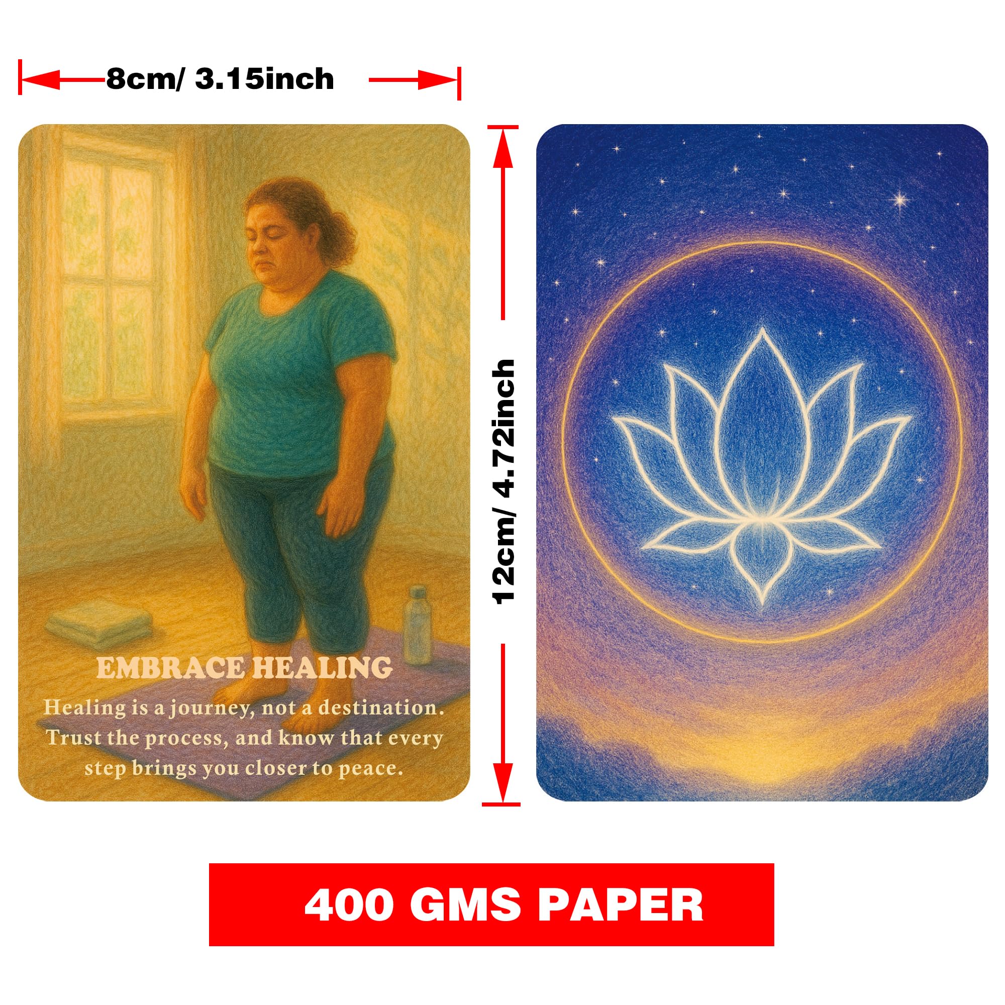 DPEHAKMK Karmic Healing Deck card close-up highlights forgiveness and self-worth themes.