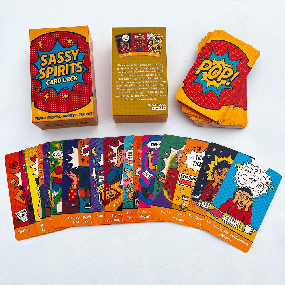 DPEHAKMK Sassy Spirits card portraits capture bold, humorous guidance in each image.