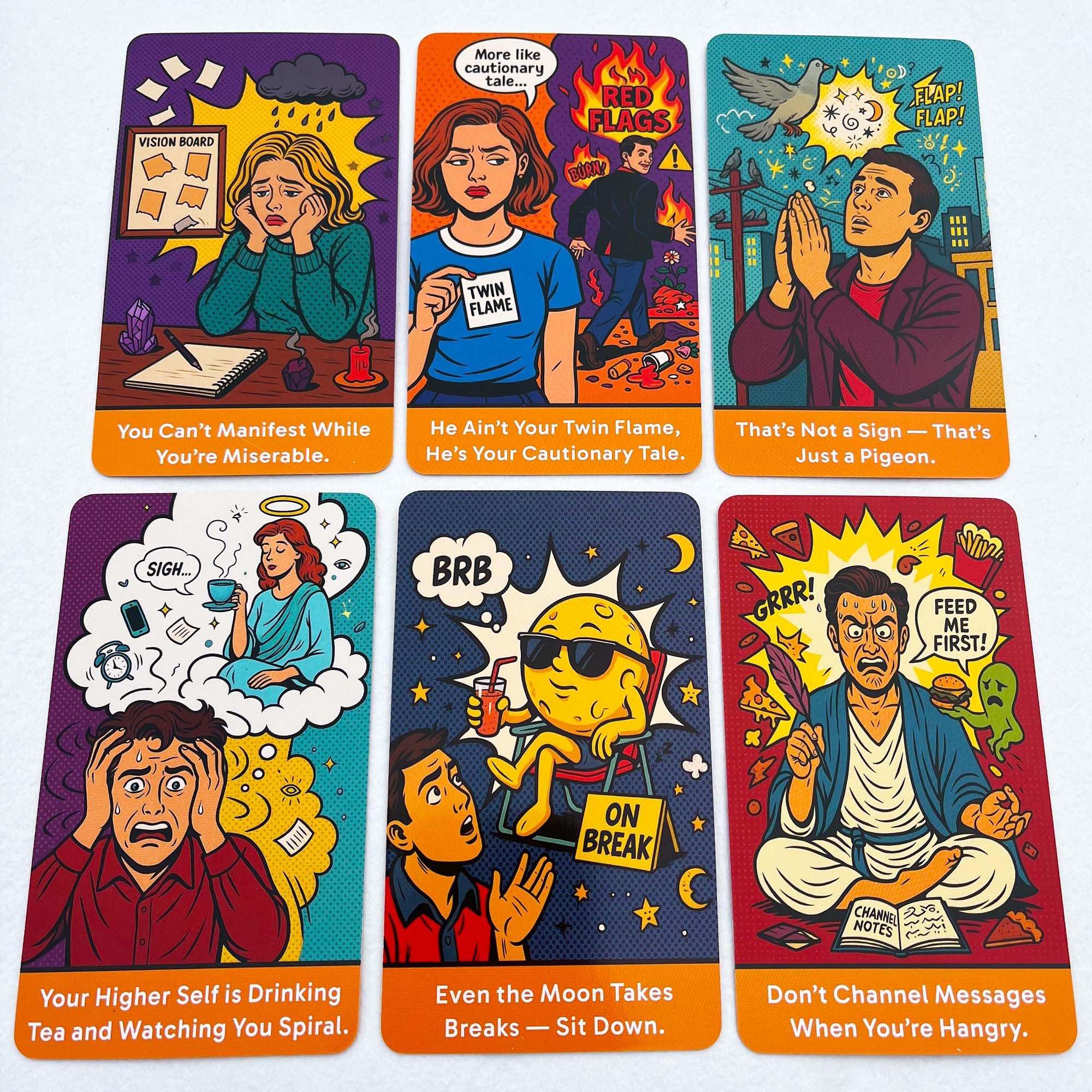 DPEHAKMK Sassy Spirits deck size and rounded edges ensure comfortable shuffling.