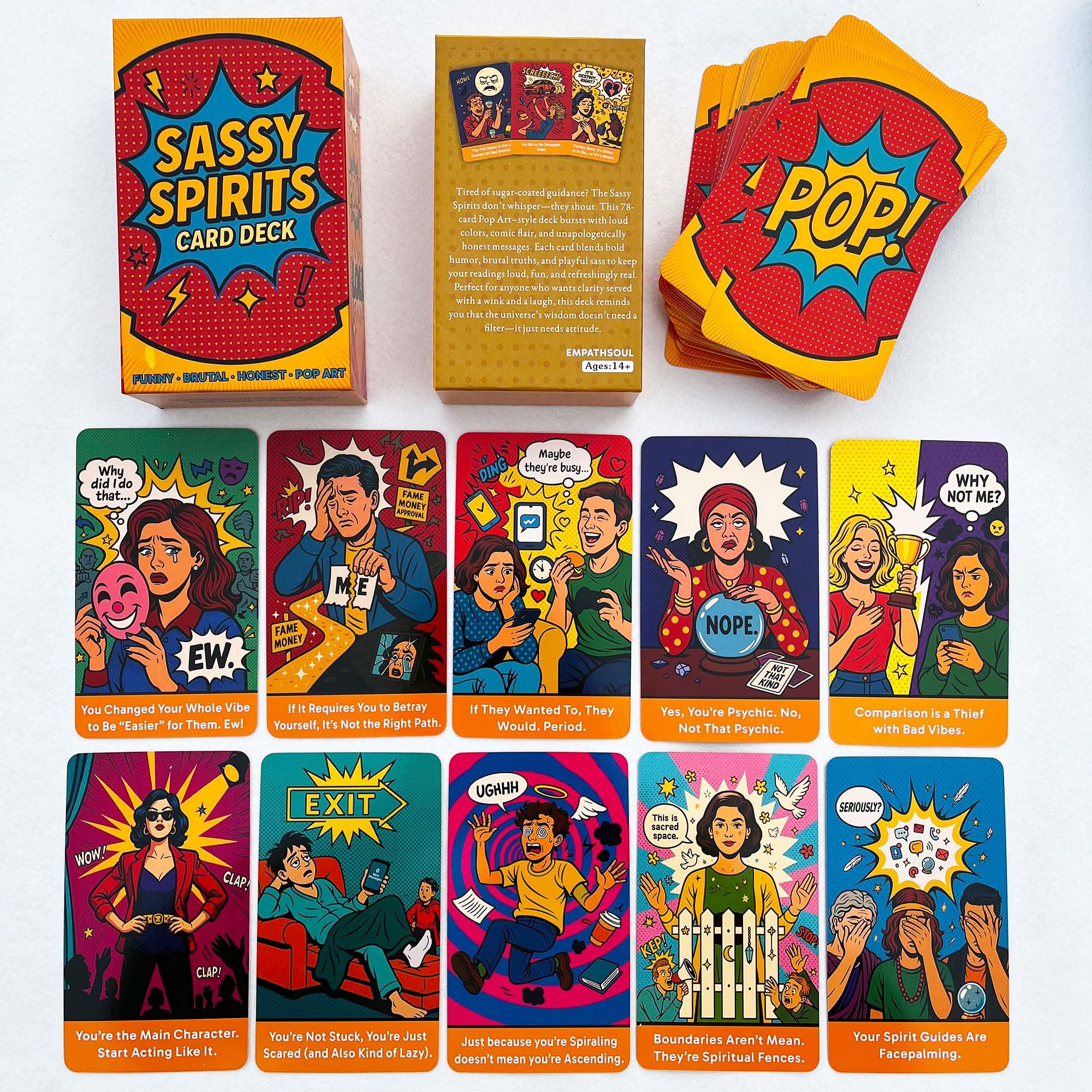 DPEHAKMK Sassy Spirits keywords on cards speed beginner-friendly readings.