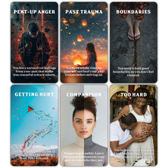 DPEHAKMK Singles and Couples Oracle Deck card spread for connection exploration.